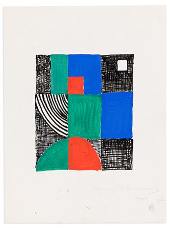 Delaunay, Sonia (1885-1979), illus. & Tristan Tzara (1896-1963) Juste Present. Deluxe Edition with Original Gouache.